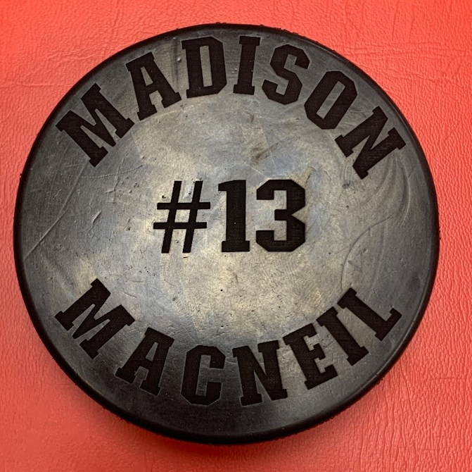 Get your game on with this Laser Engraved Hockey Puck! Perfect for fans and players alike, this puck adds a unique touch to any game.