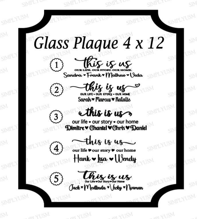 Personalized Glass Plaques
