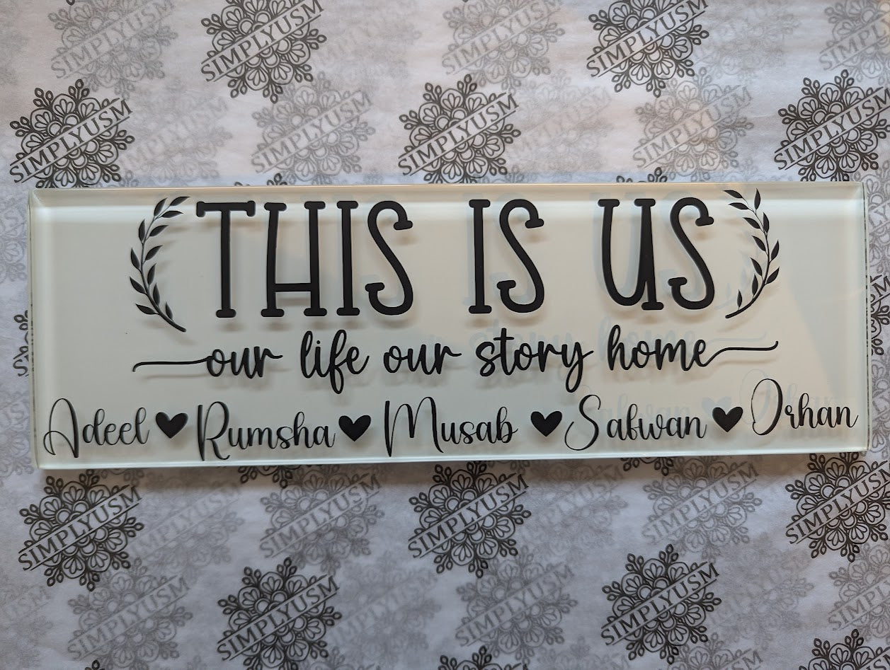 Personalized Glass Plaques
