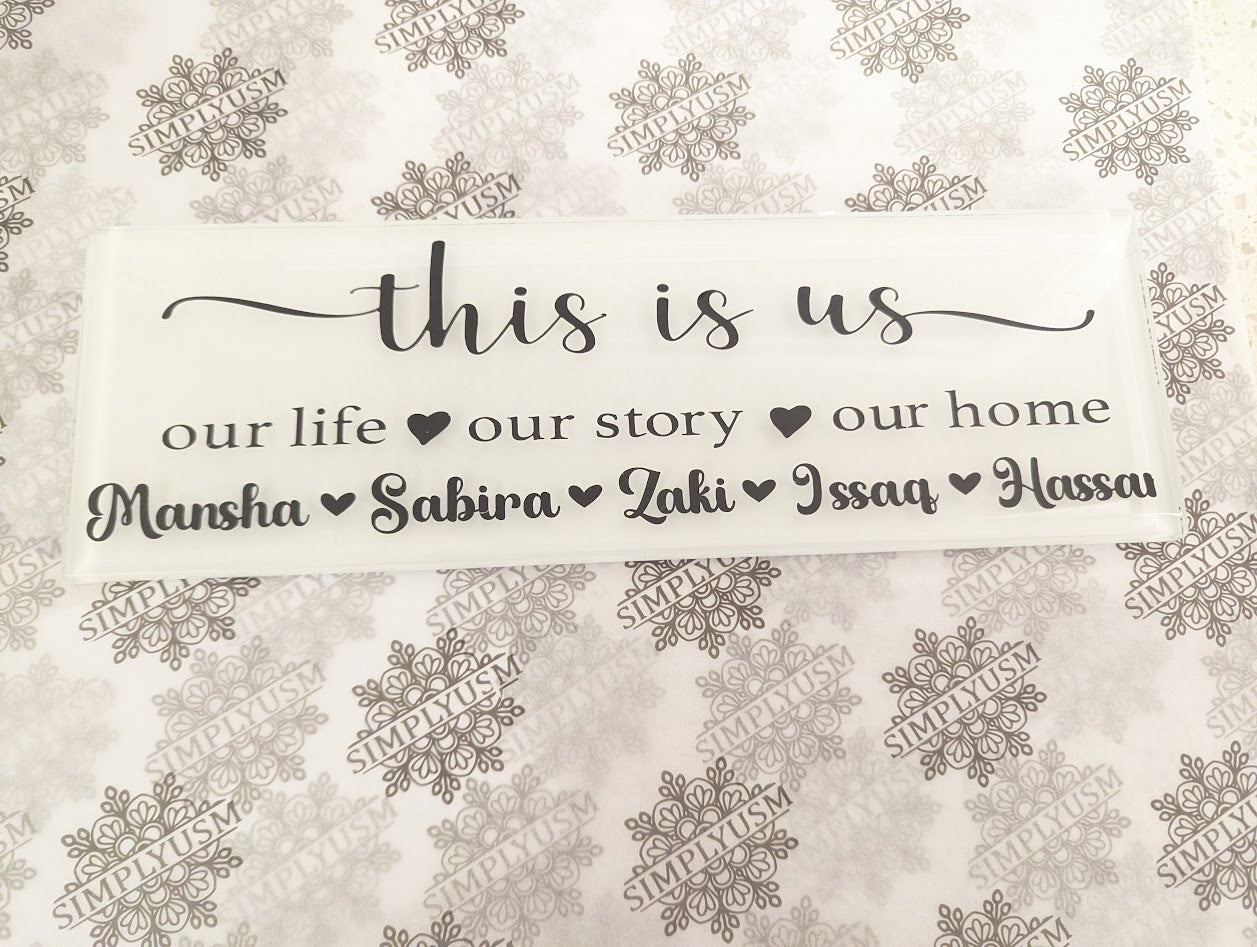 Personalized Glass Plaques