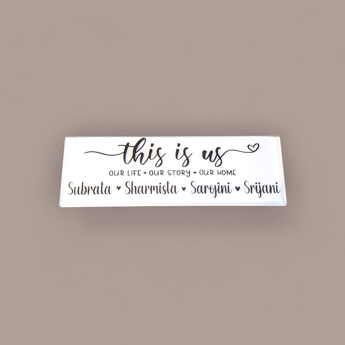 Personalized Glass Plaques