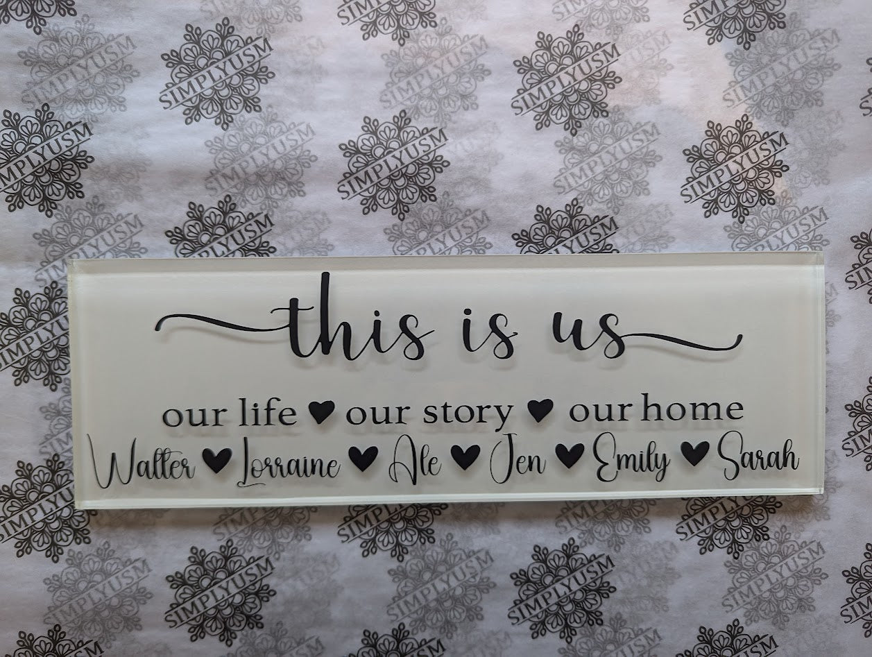 Personalized Glass Plaques